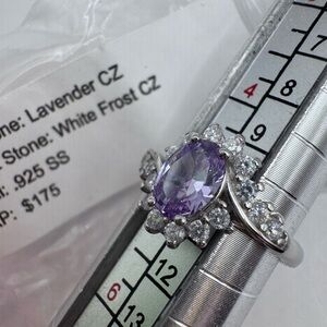 Ryze Party .925 Lavender CZ Sterling Silver Ring